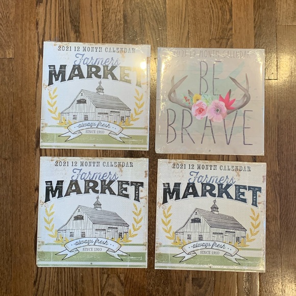 Other - Be Brave and Farmers Market Calendar Set